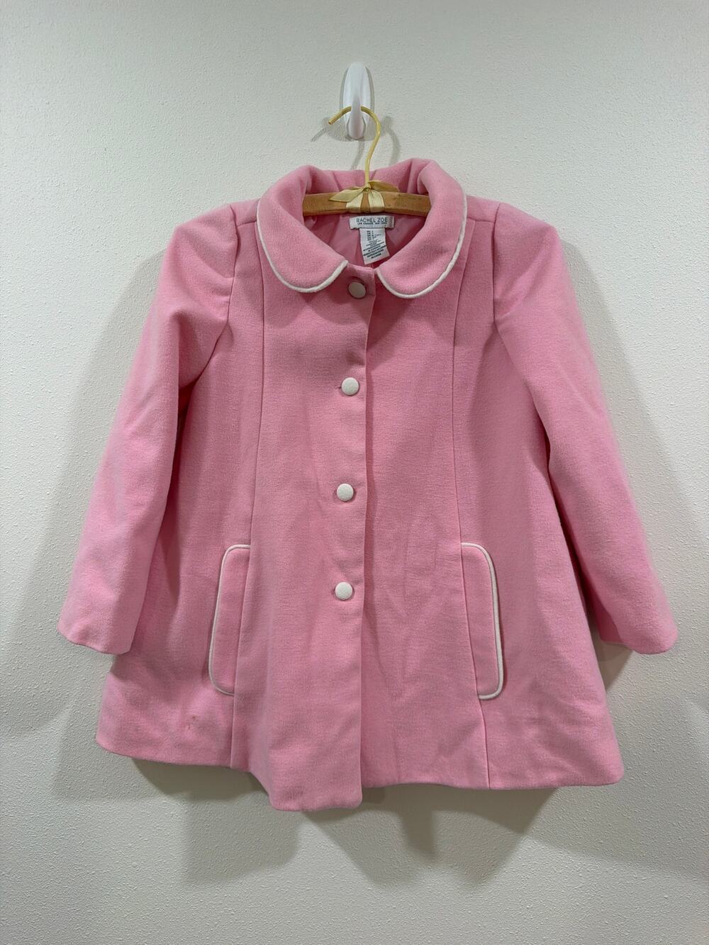 Rachel Zoe Pink Peacoat dress coat